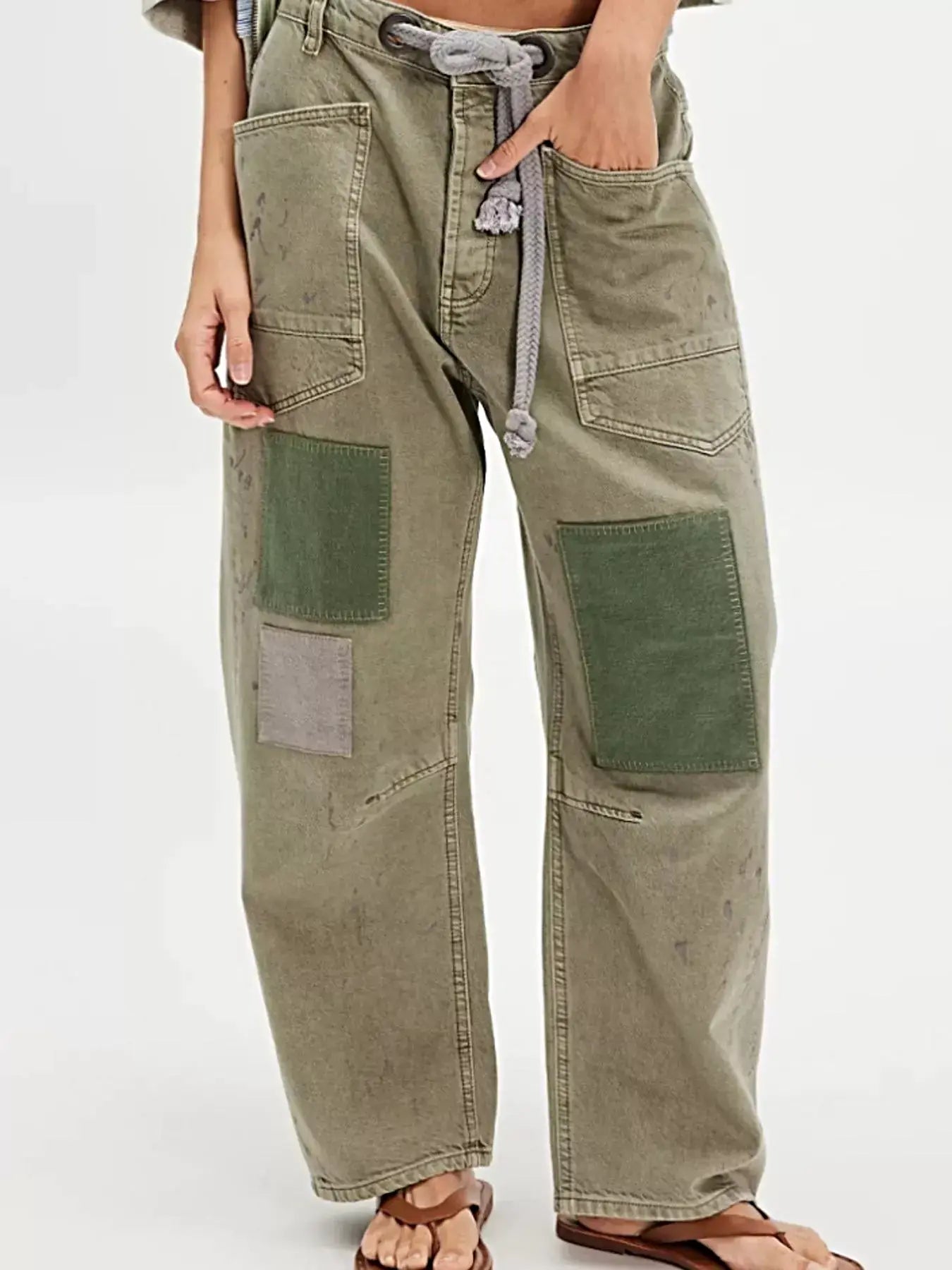 Washed Relaxed Fit Jeans -