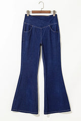 High-Waisted Flare Jeans -