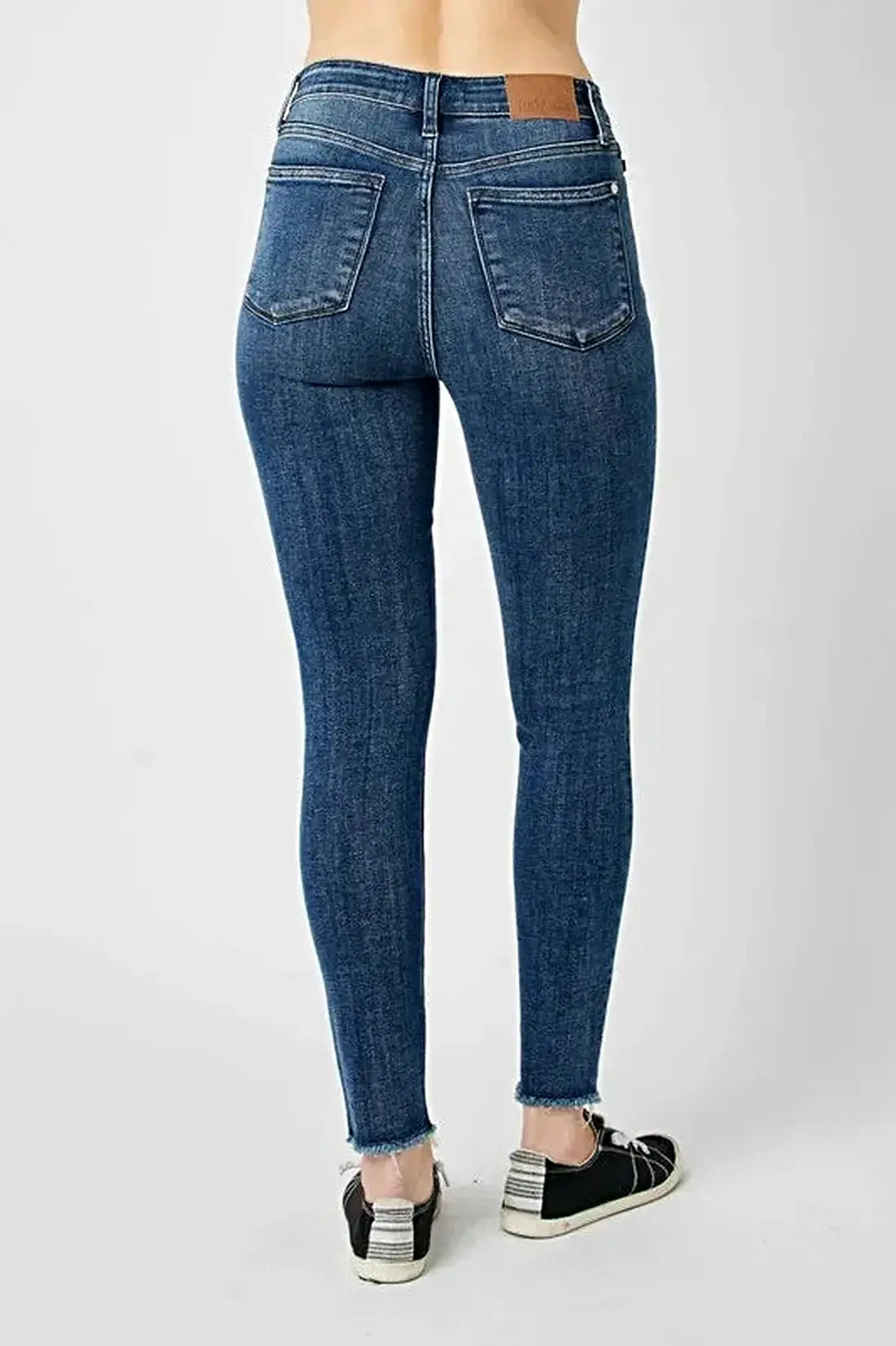 Judy Blue Full Size  High Waist Distressed Skinny Jeans -