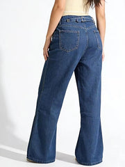 High-Waisted Wide Leg Jeans -