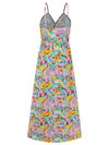 Twisted Printed V-Neck Cami Dress