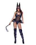 ROMA 6394 - 2 pc Dark Room Bunny Womans Costume Faux Leather