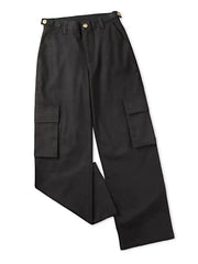 High-Waisted Wide Leg Cargo Jeans -