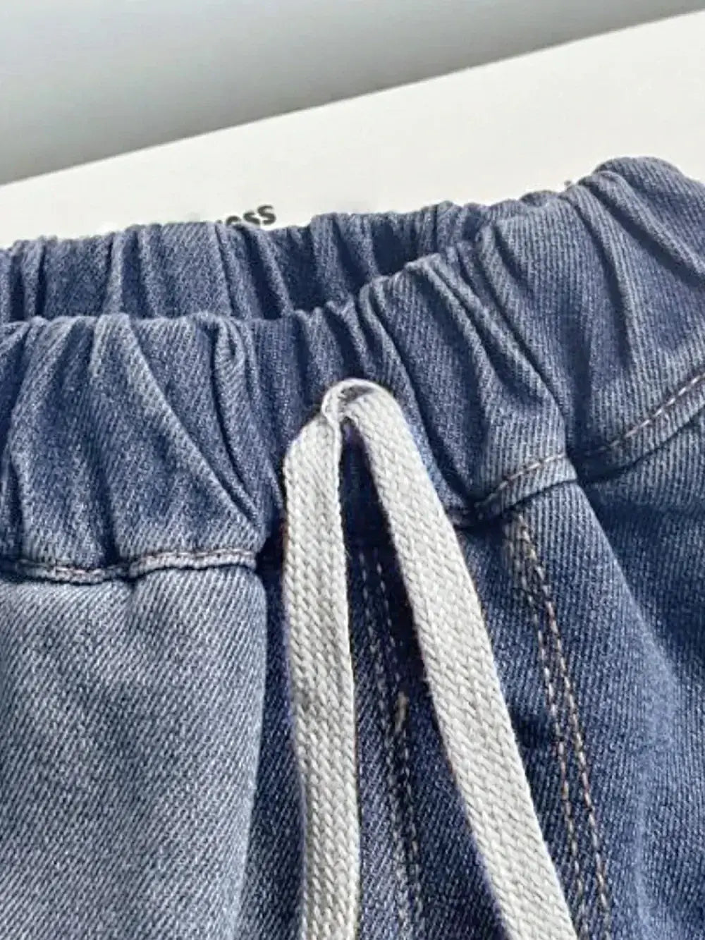 Collared Neck Button Up Top and Shorts Denim Set -