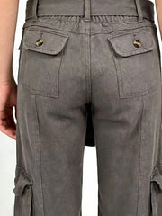 Wide Leg Cargo Jeans -