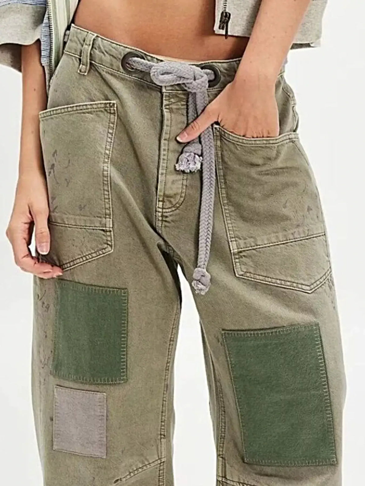 Washed Relaxed Fit Jeans -