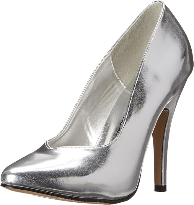 Ellie Shoes E-8220 cipele s potpeticom od 5 inča u upečatljivoj srebrnoj boji, neizostavan dodatak elegantnoj kolekciji cipela.