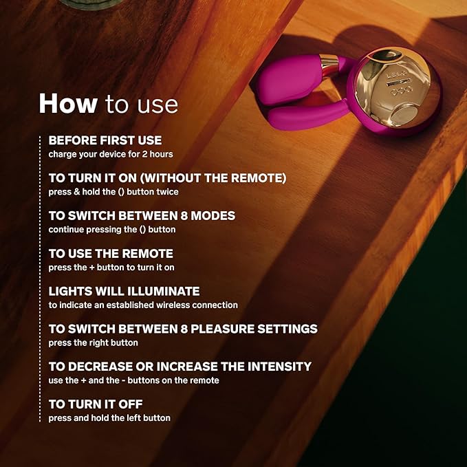 Close-up of the LELO Tiani 3 Remote Controlled Couples Massager, highlighting its dual stimulation features, designed for couples seeking new heights of pleasure and intimacy.