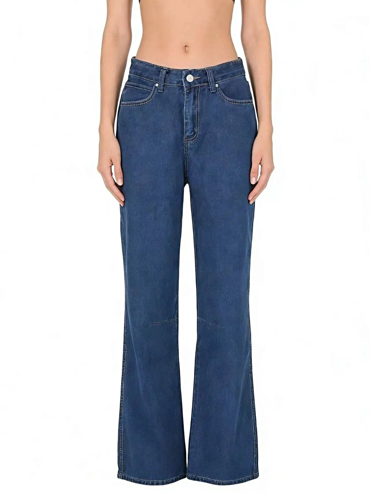 High-Waisted Wide Leg Jeans -