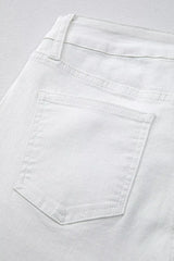 High-Waisted Straight Leg Jeans -