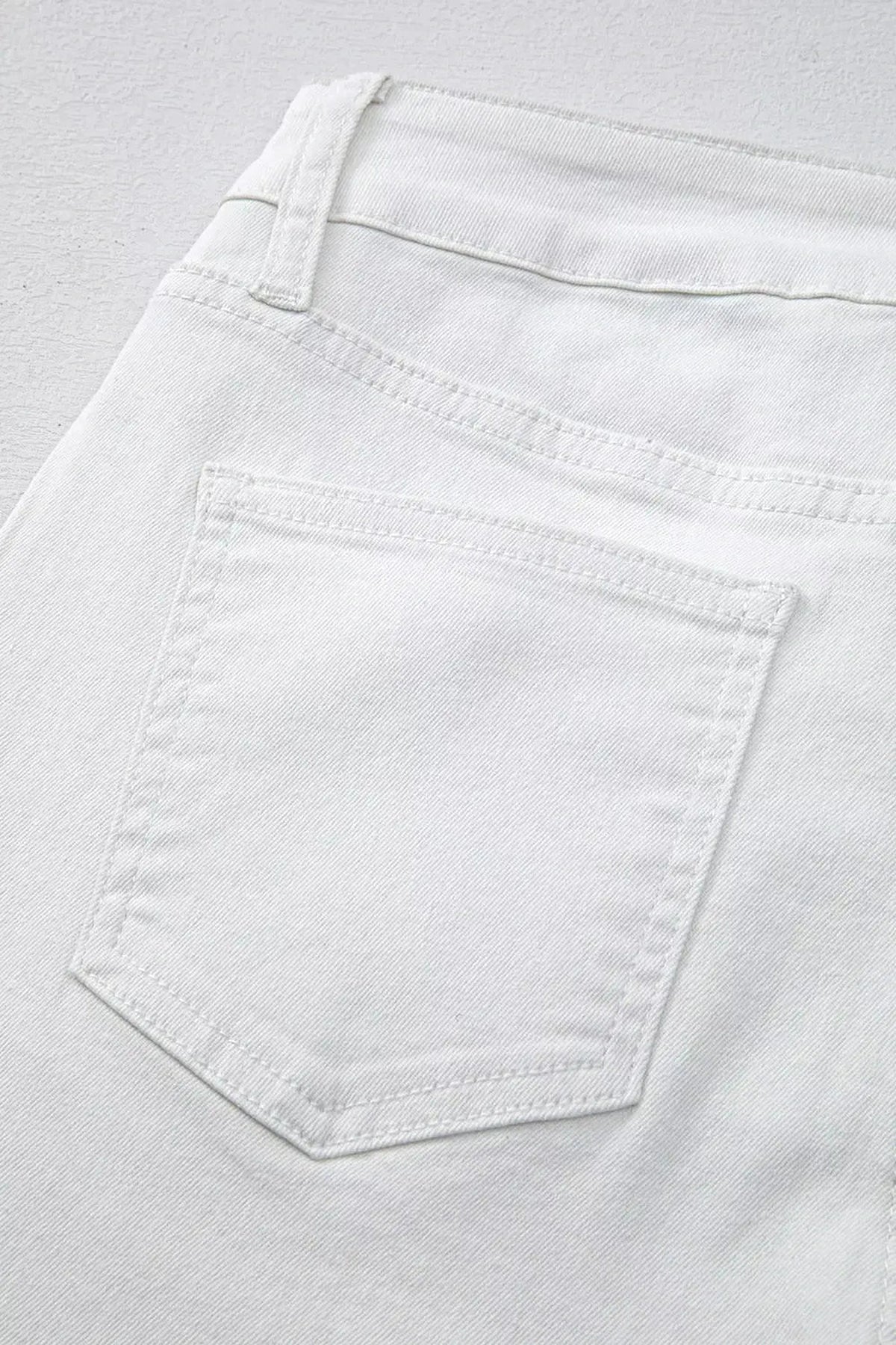 High-Waisted Straight Leg Jeans -