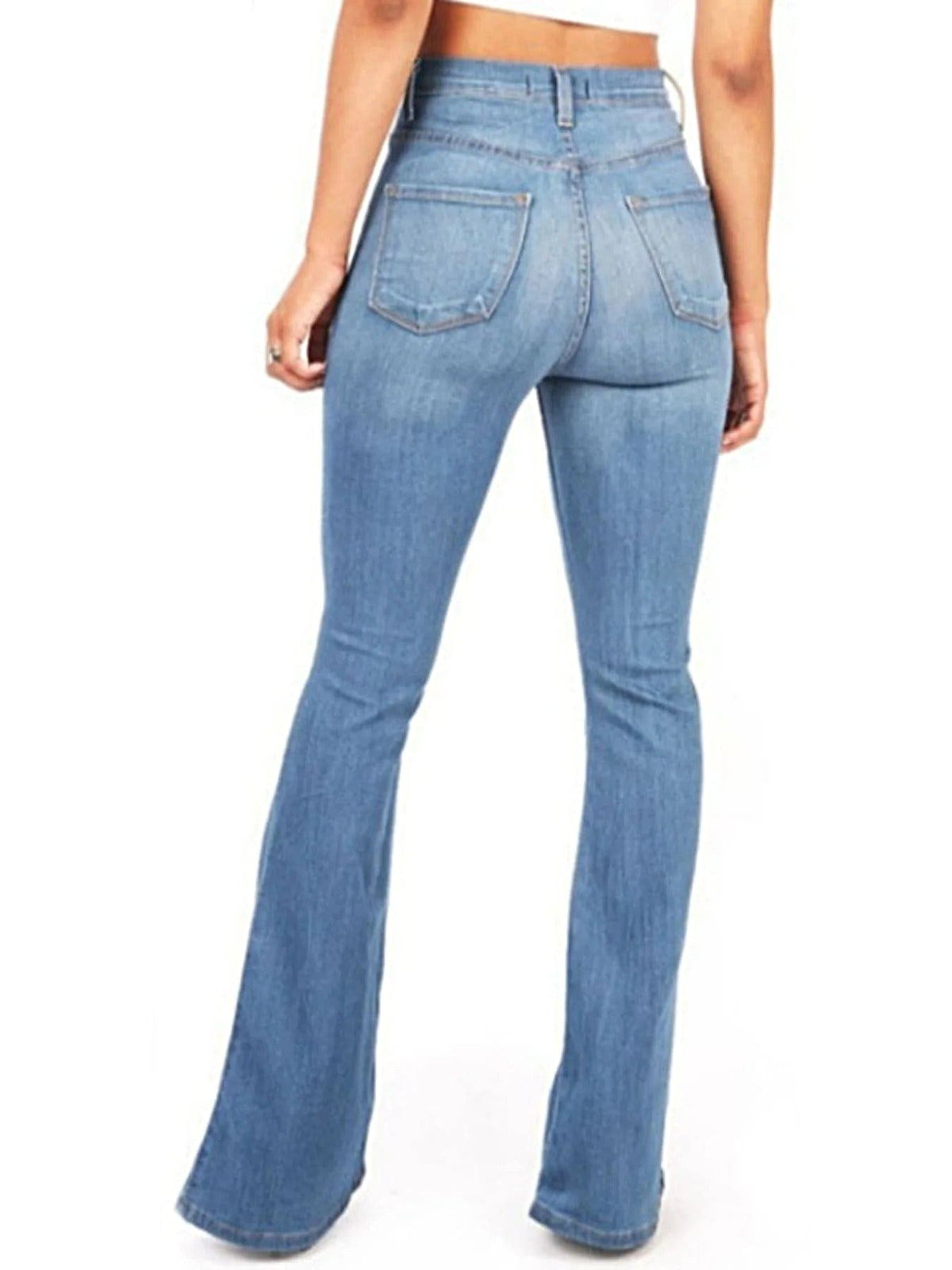 Full Size High-Waisted Bootcut Jeans Plus Size -