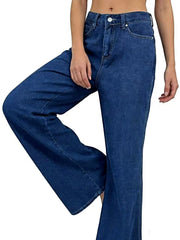 High-Waisted Wide Leg Jeans -