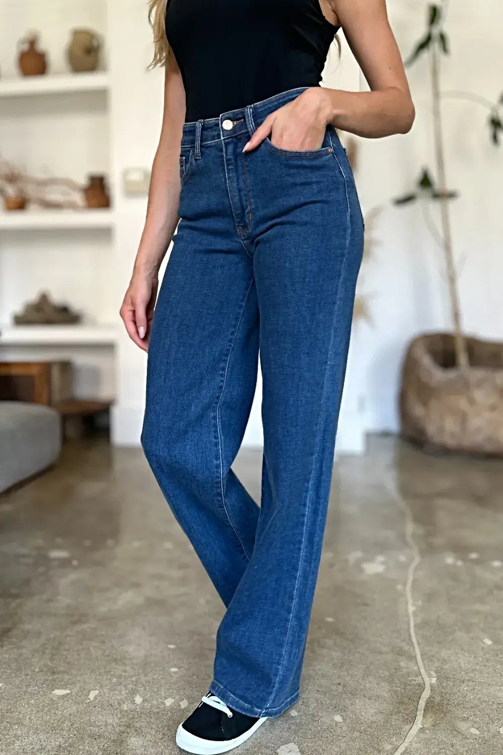 Judy Blue Full Size High Rise Straight Jeans -