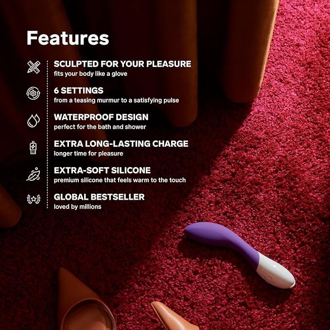 LELO Mona 2 G-Spot Vibrator elegantly displayed with its satin pouch, promising a lavish experience in intimate pleasure.