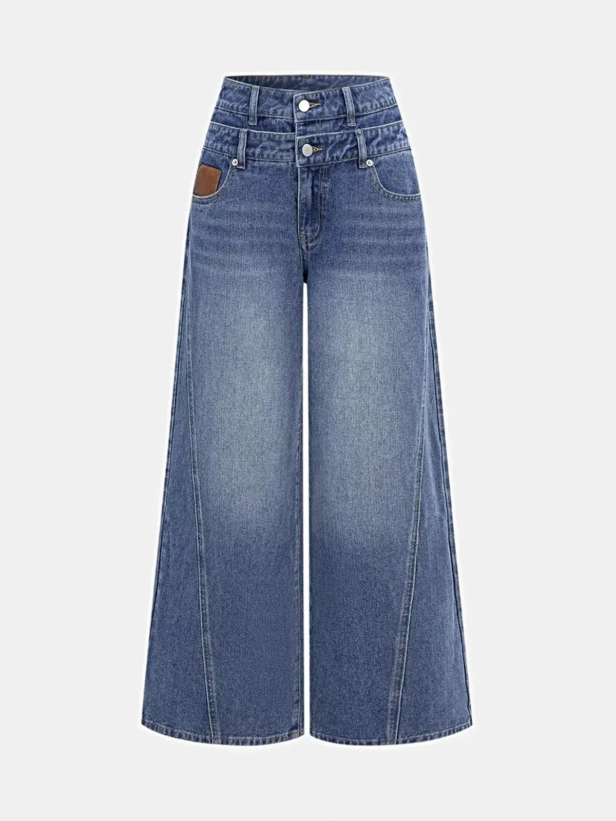 High Waist Wide Leg Jeans -