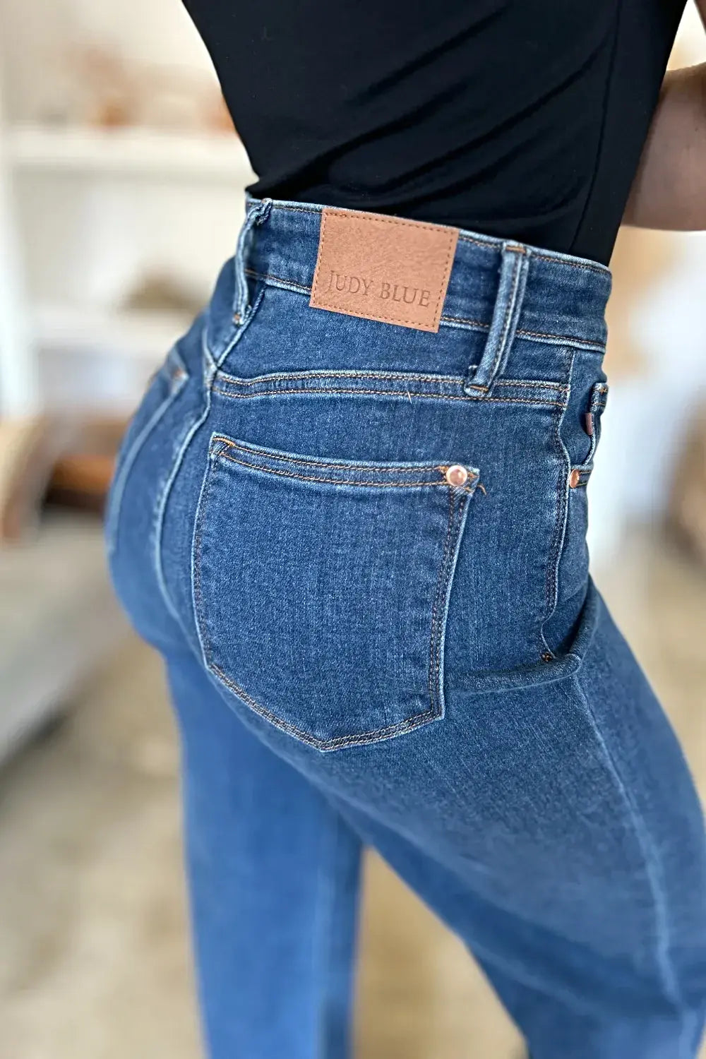Judy Blue Full Size High Rise Straight Jeans -