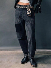 Washed Relaxed Fit Jeans -