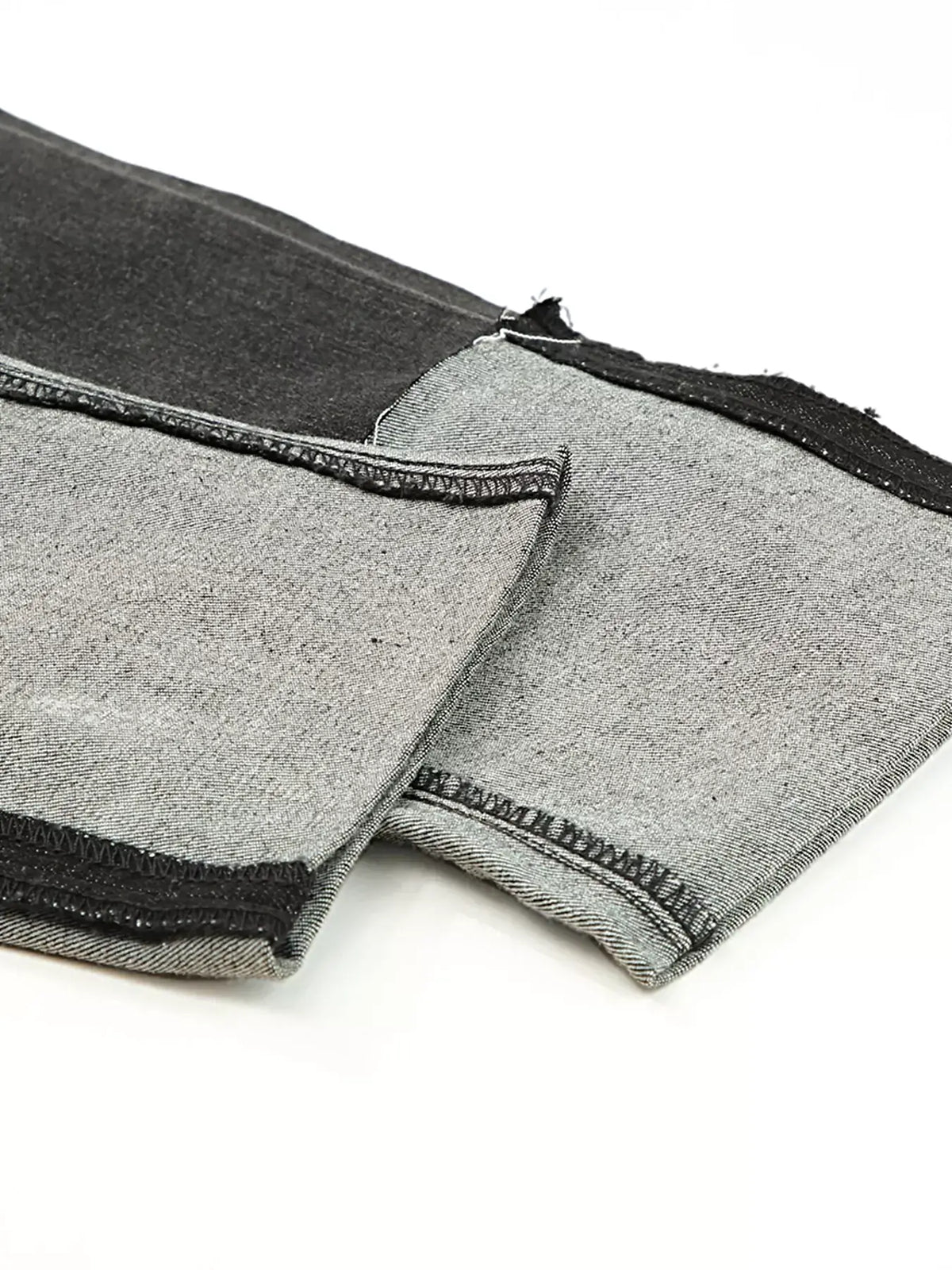 High Waist Distressed Straight Leg Jeans -