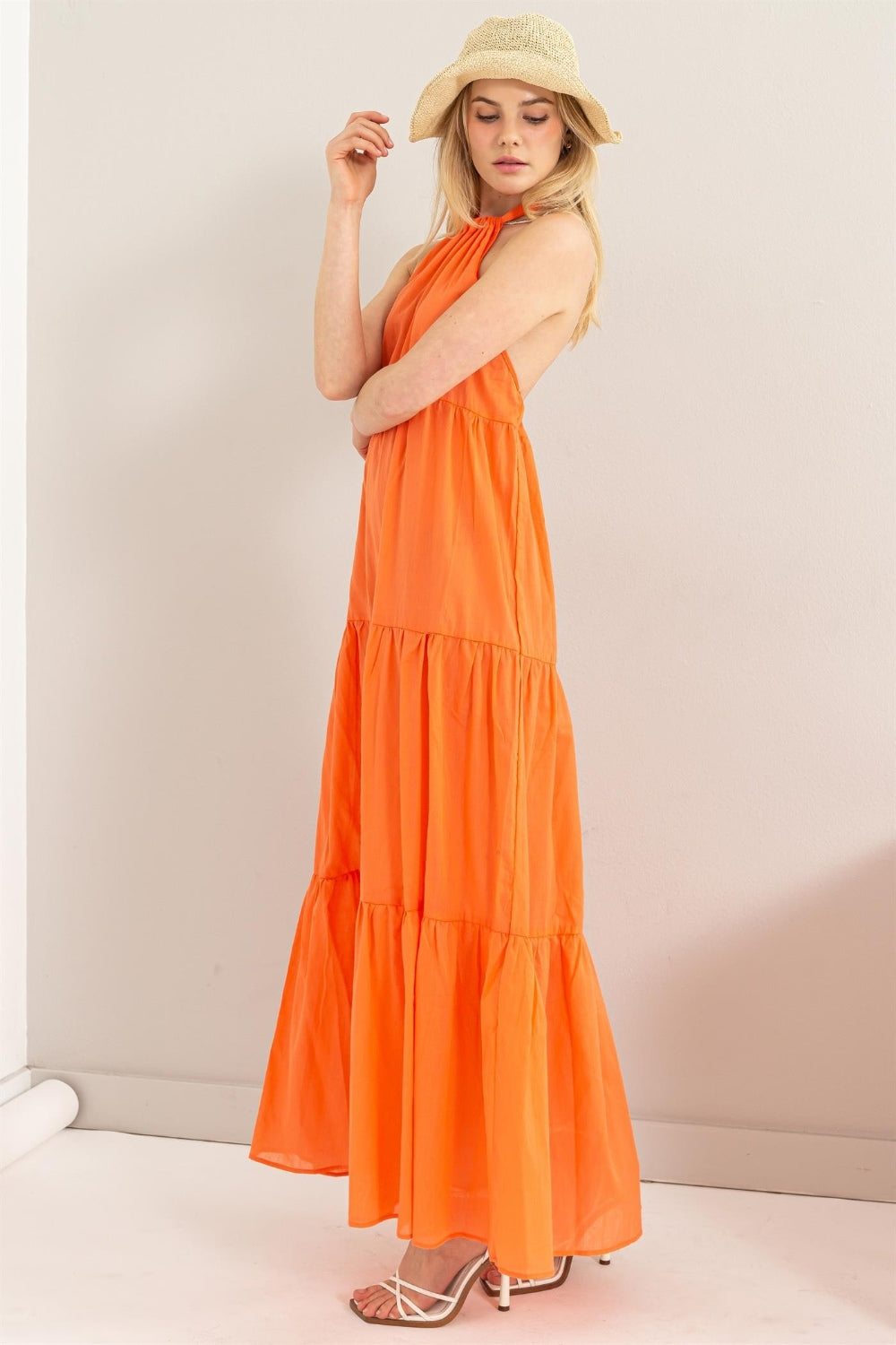 HYFVE Halter Neck Cover Up Maxi Dress