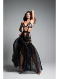 Vestido fantasia sereia feminina Adore A1016 com lingerie de cauda de tule Allure