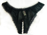 IS-EM-4010 Adorable Crotchless sheer chiffon Panty