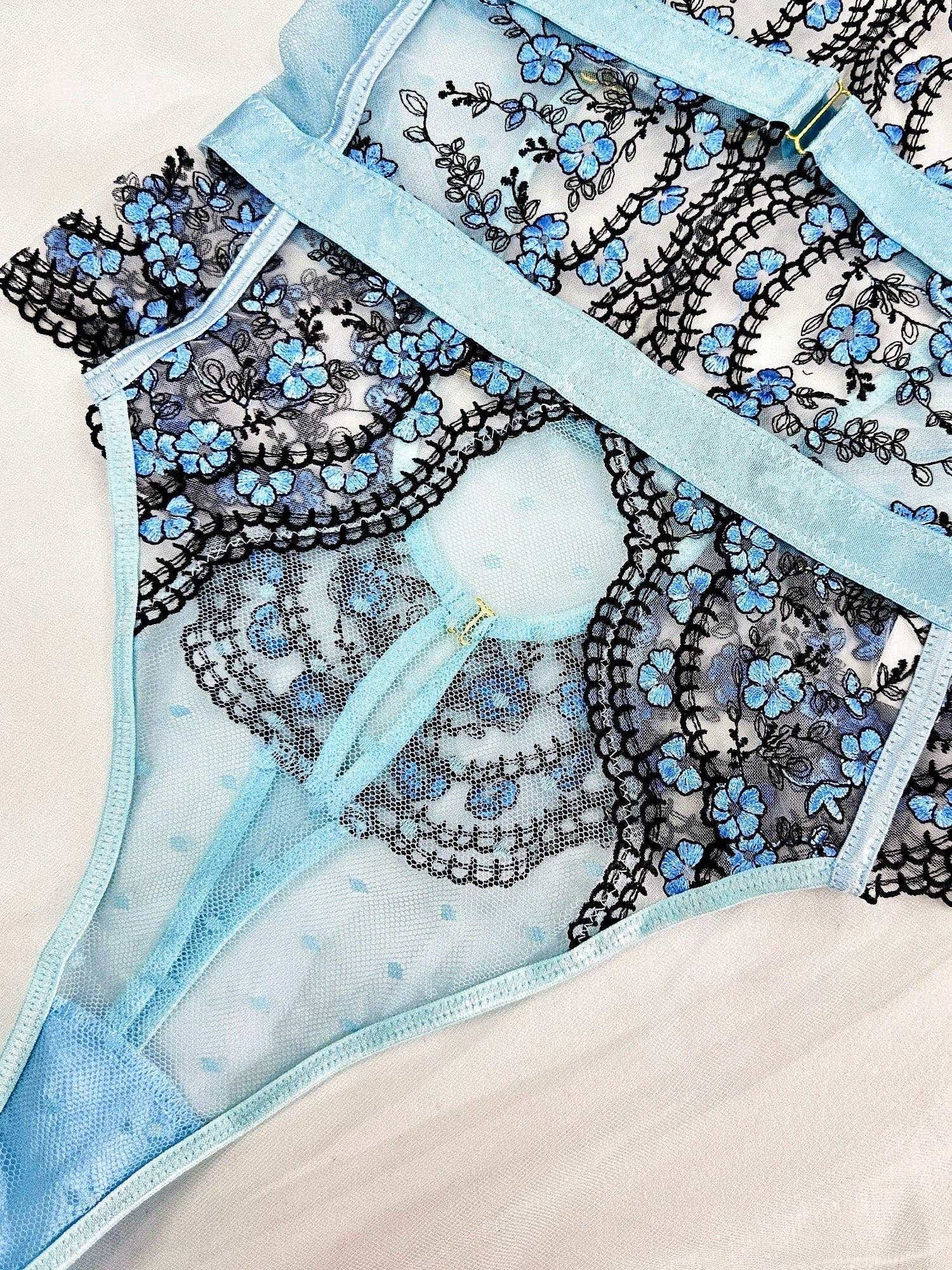 Tender Blossom Halter bodysuit - 1 PC Bodysuit