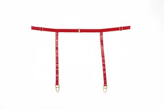 Ashley Garter & Panty Set, the sweet spot between Love & Lust in Red - Bra Set