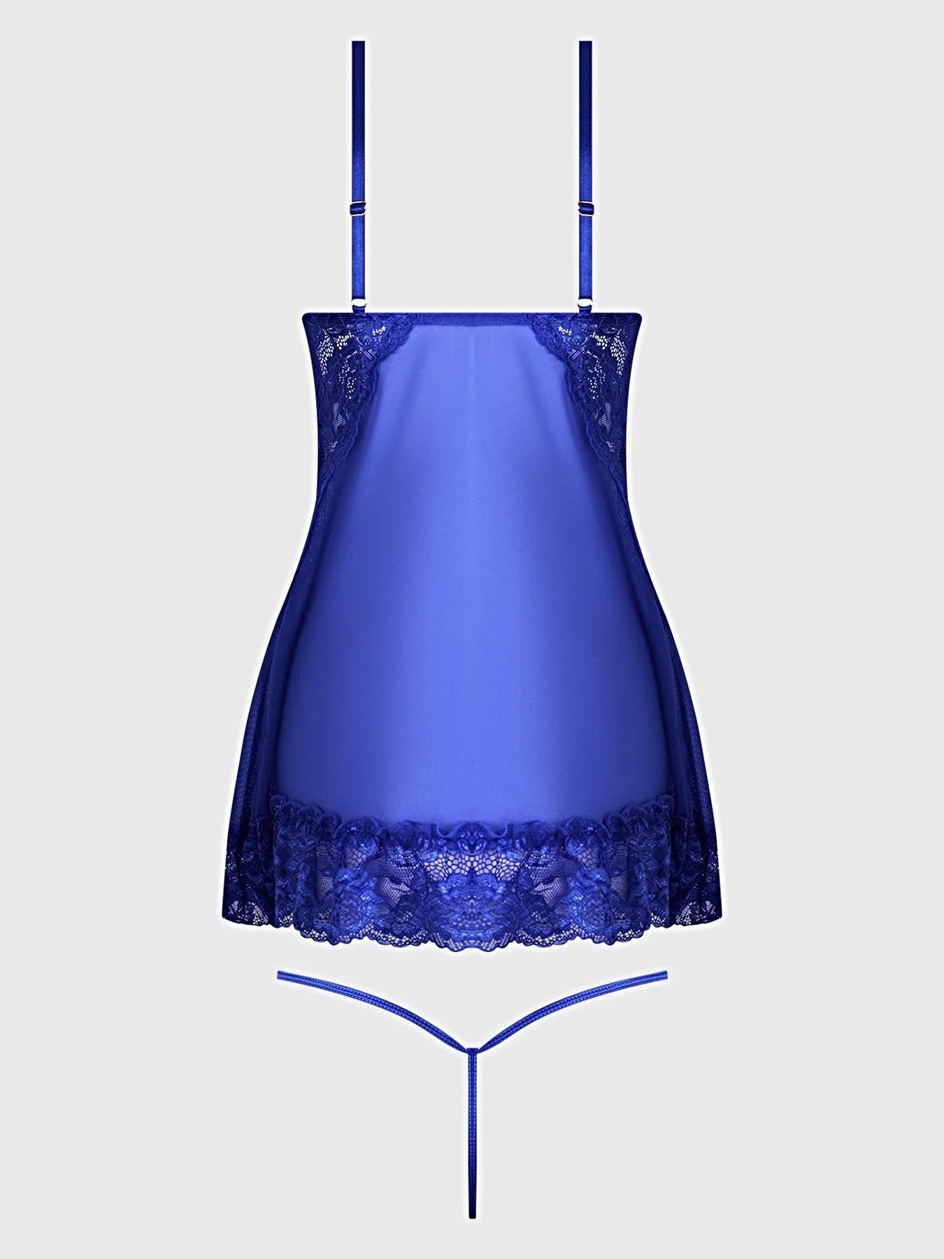 HARLOW LACE & MESH BABYDOLL & G-STRING SET -