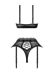 VIVIENNE LACE & MICRO BRALETTE & THONG SET -