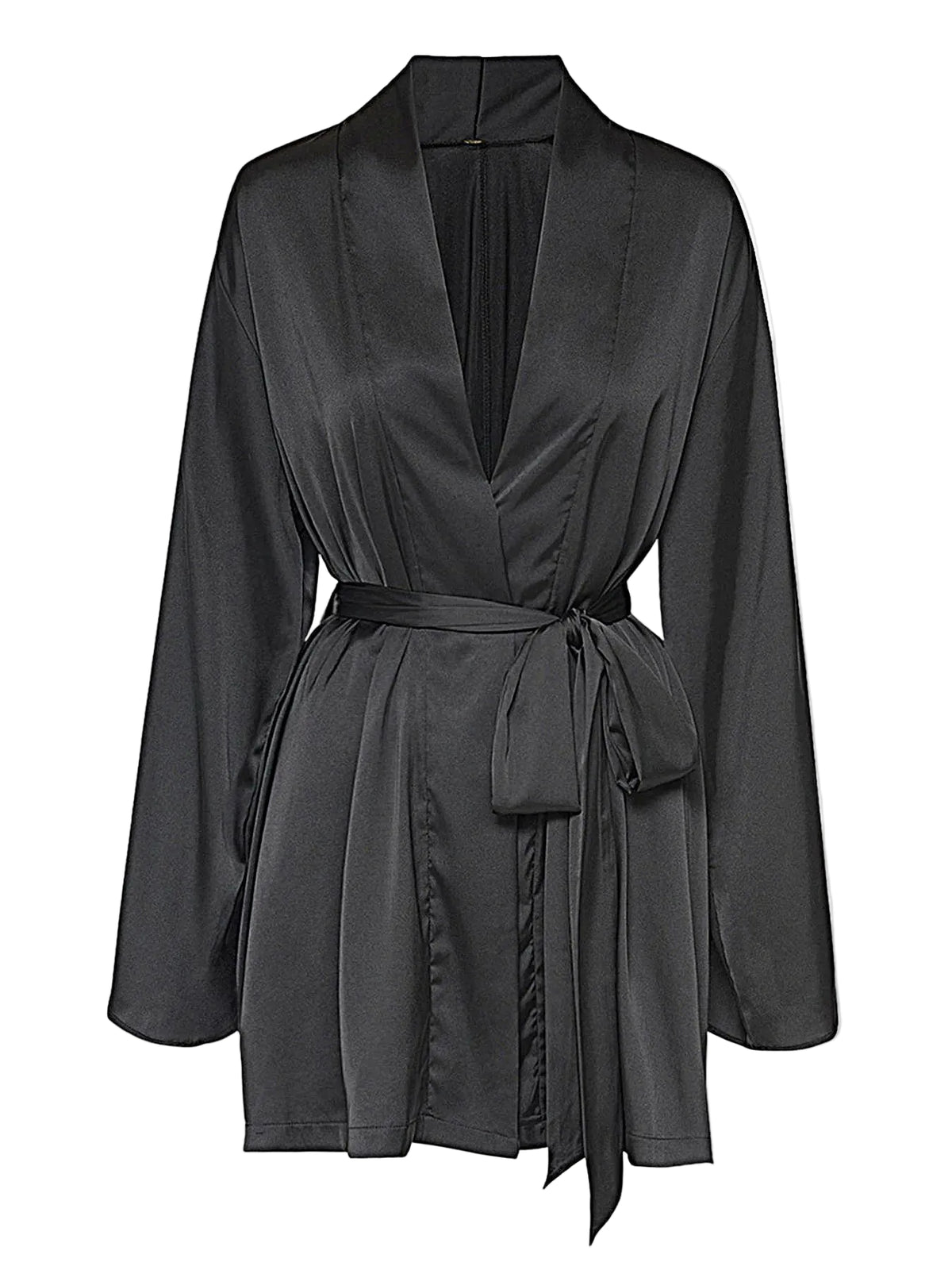 BRIGETA SHORT SATIN ROBE -