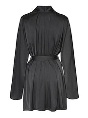 BRIGETA SHORT SATIN ROBE -