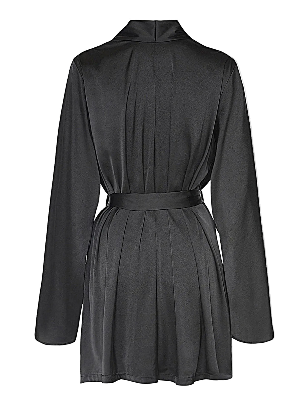 BRIGETA SHORT SATIN ROBE -