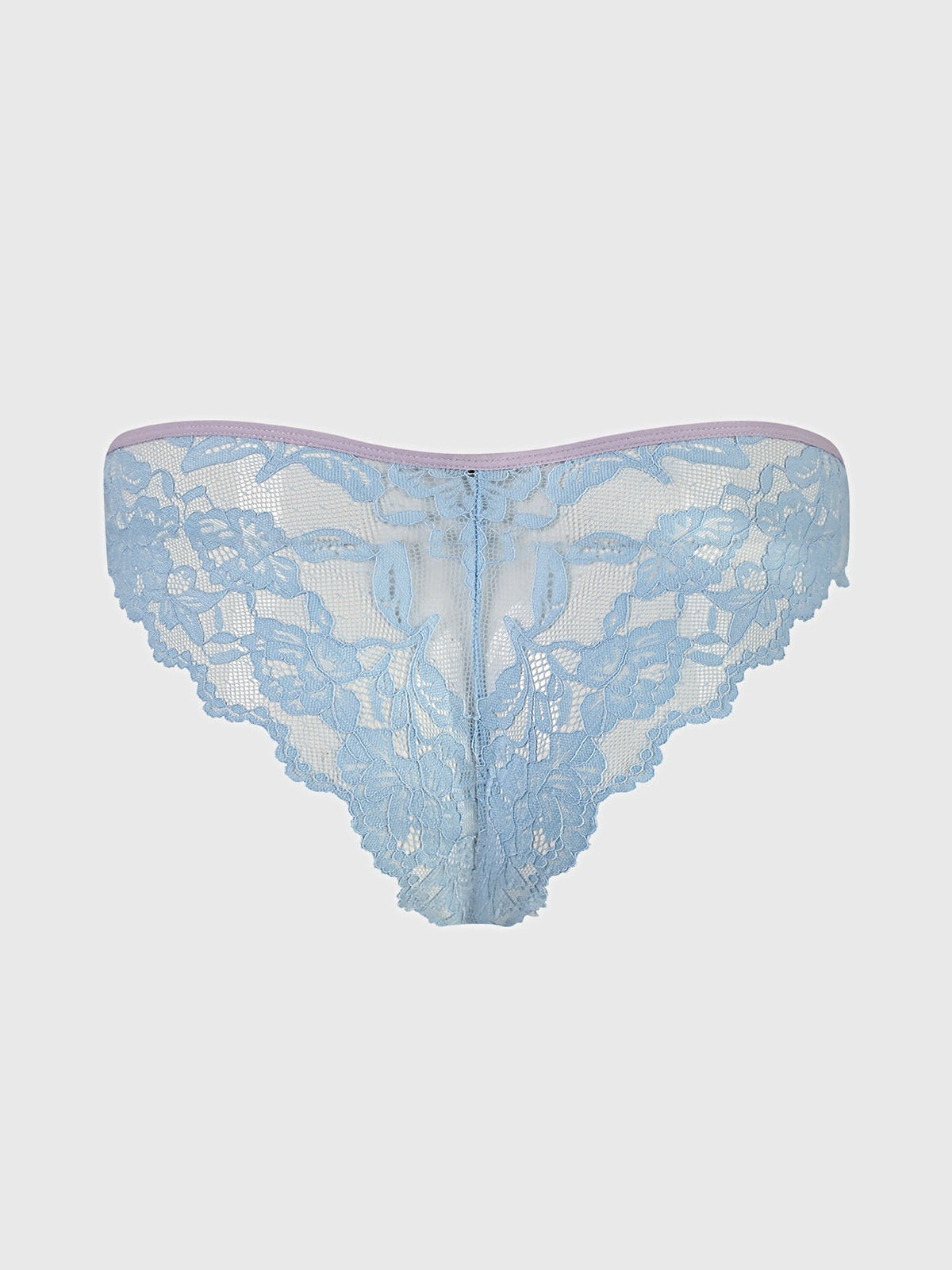 BELLA LACE UP FRONT LACE CROTCHLESS TANGA - PANTY