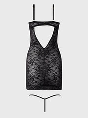 SAVANNAH LACE PUSH UP CHEMISE & G-STRING SET -