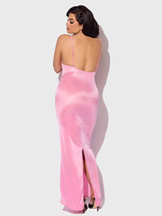 ZOE OIL SLICK MAXI GOWN -