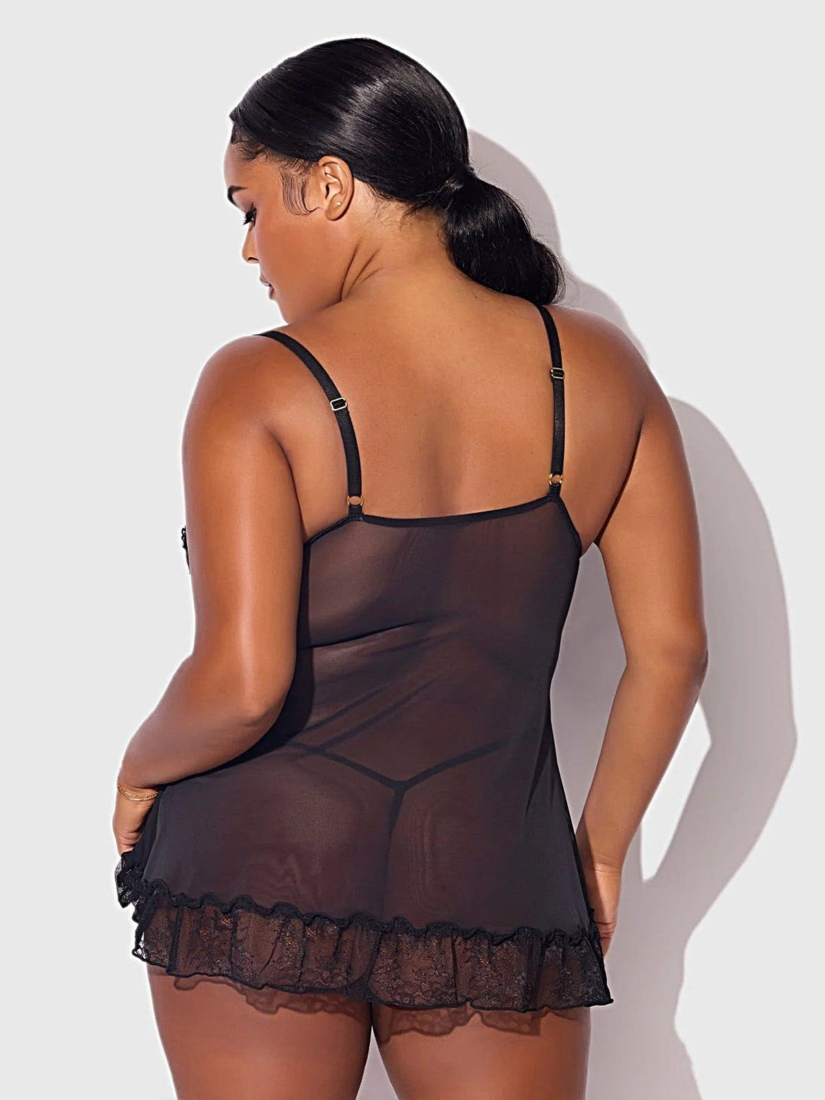 KIKI LACE BABYDOL & G-STRING SET -