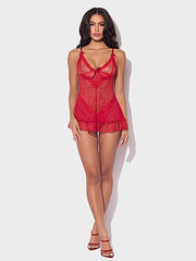 KIKI LACE BABYDOL & G-STRING SET -