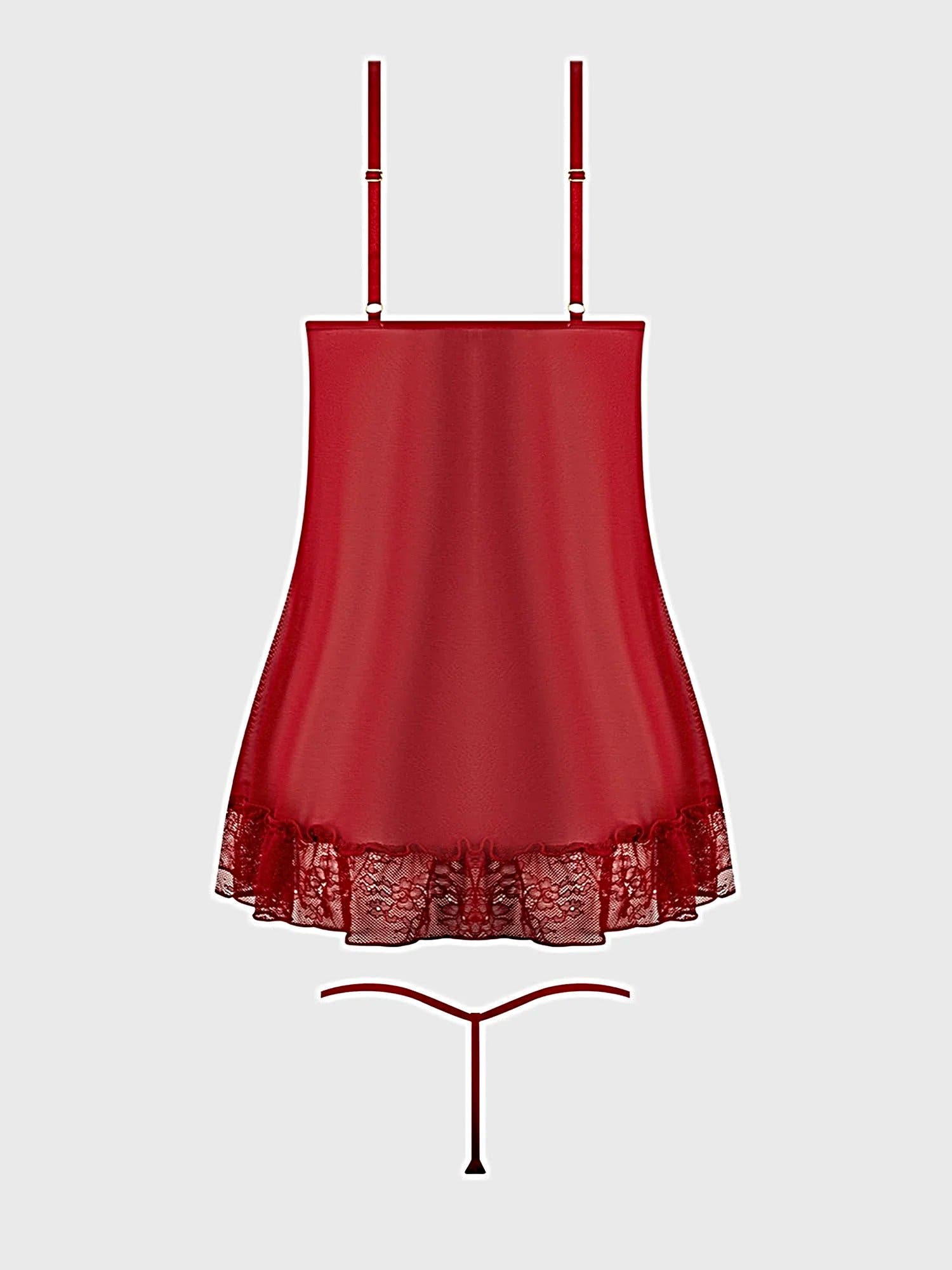 KIKI LACE BABYDOL & G-STRING SET -