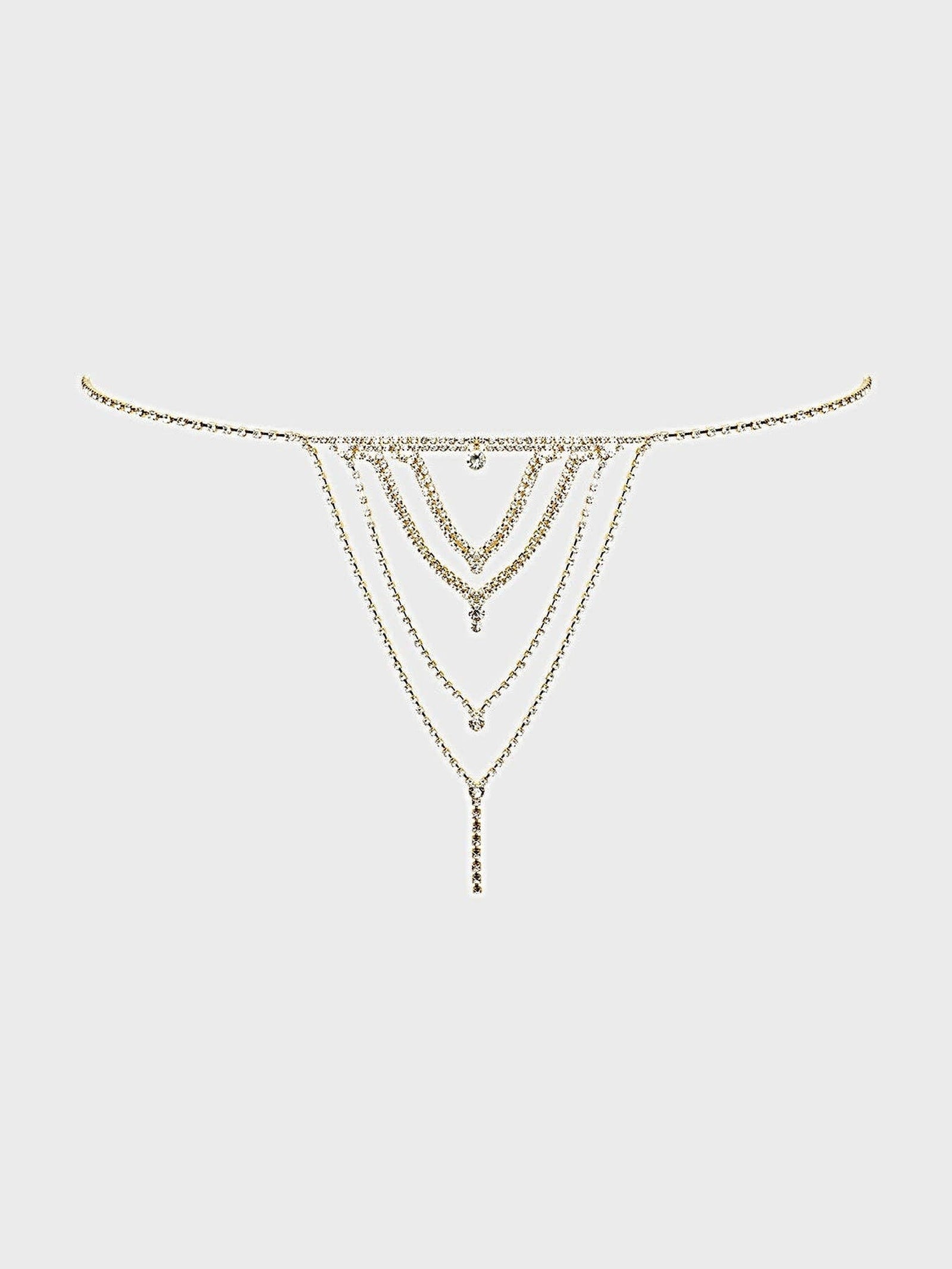 RHINESTONE V-FRONT PANTY -