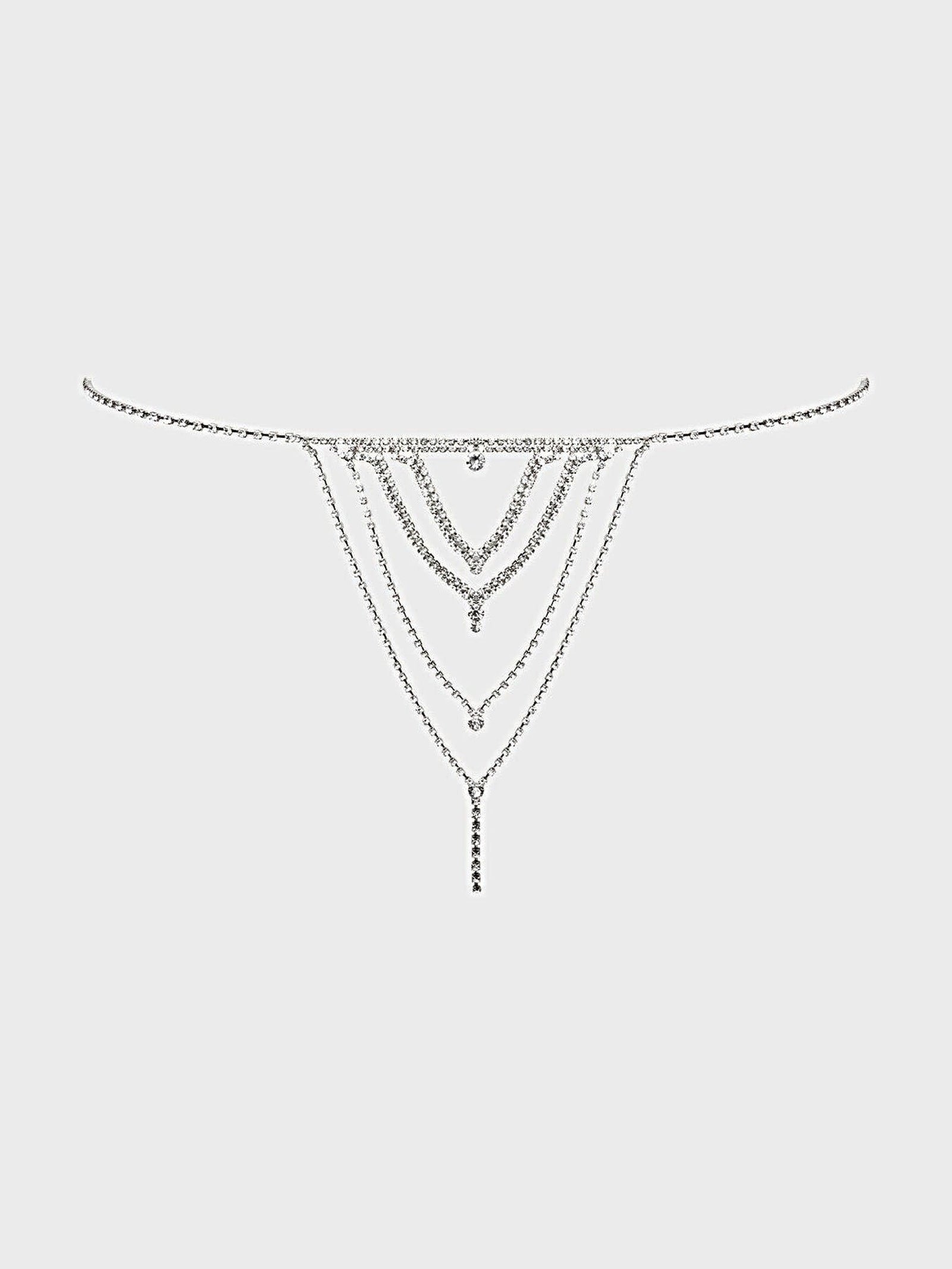 RHINESTONE V-FRONT PANTY -