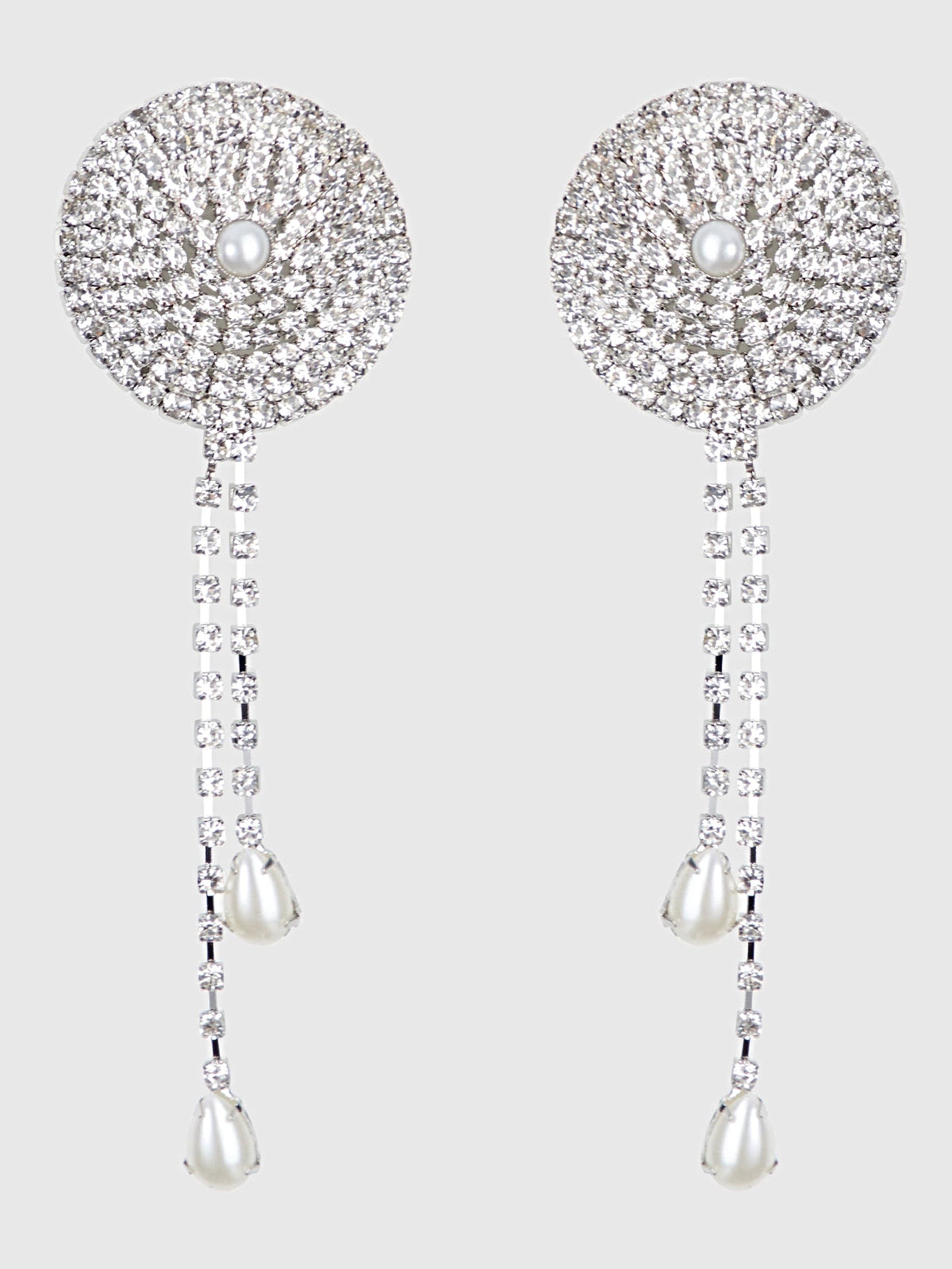 RHINESTONE & PEARL DANGLE PASTIES -