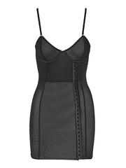 CHANTAL MESH CHEMISE & G-STRING SET -