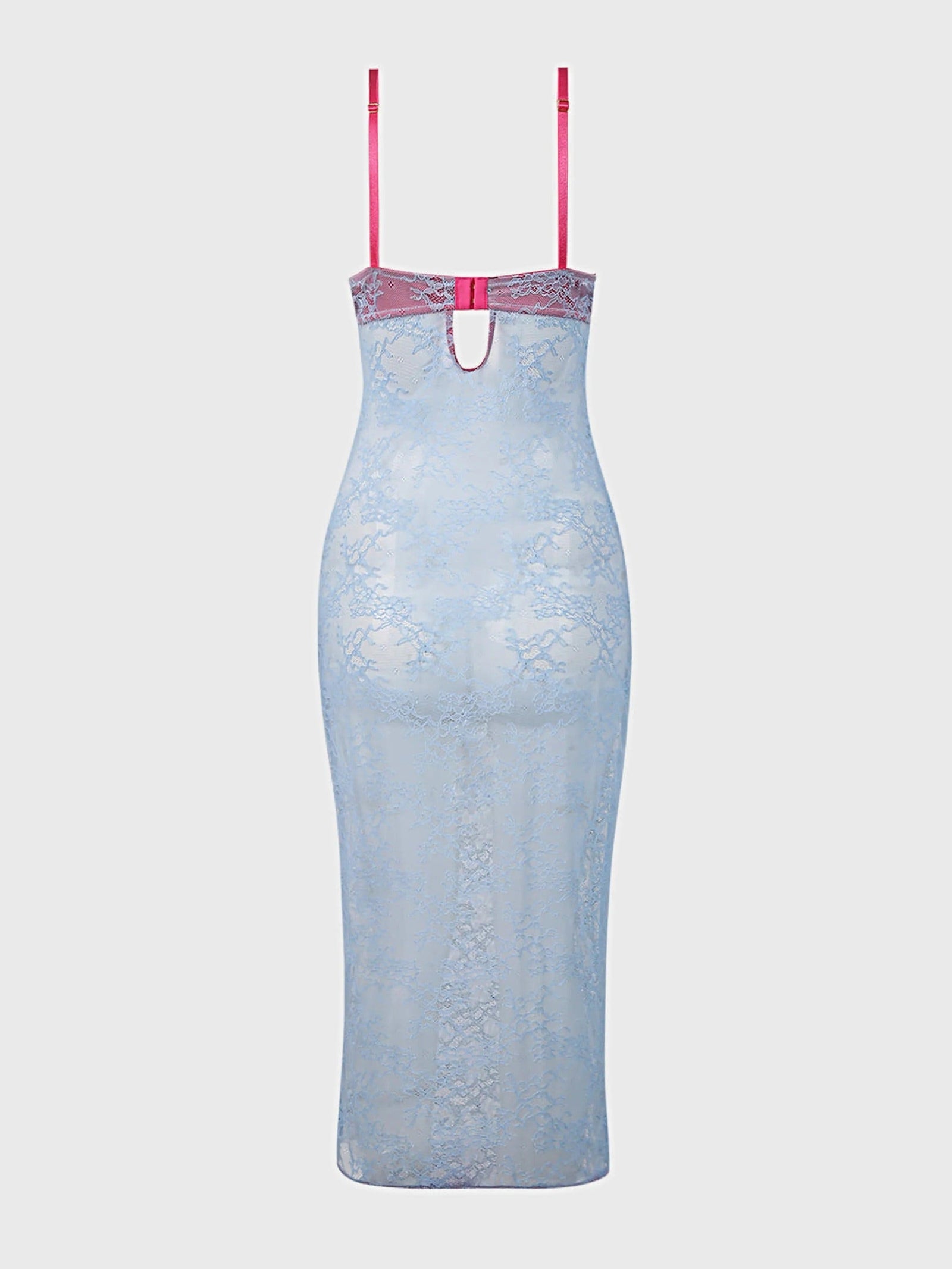 YVONE LACE PLUNGE PUSH UP GOWN -