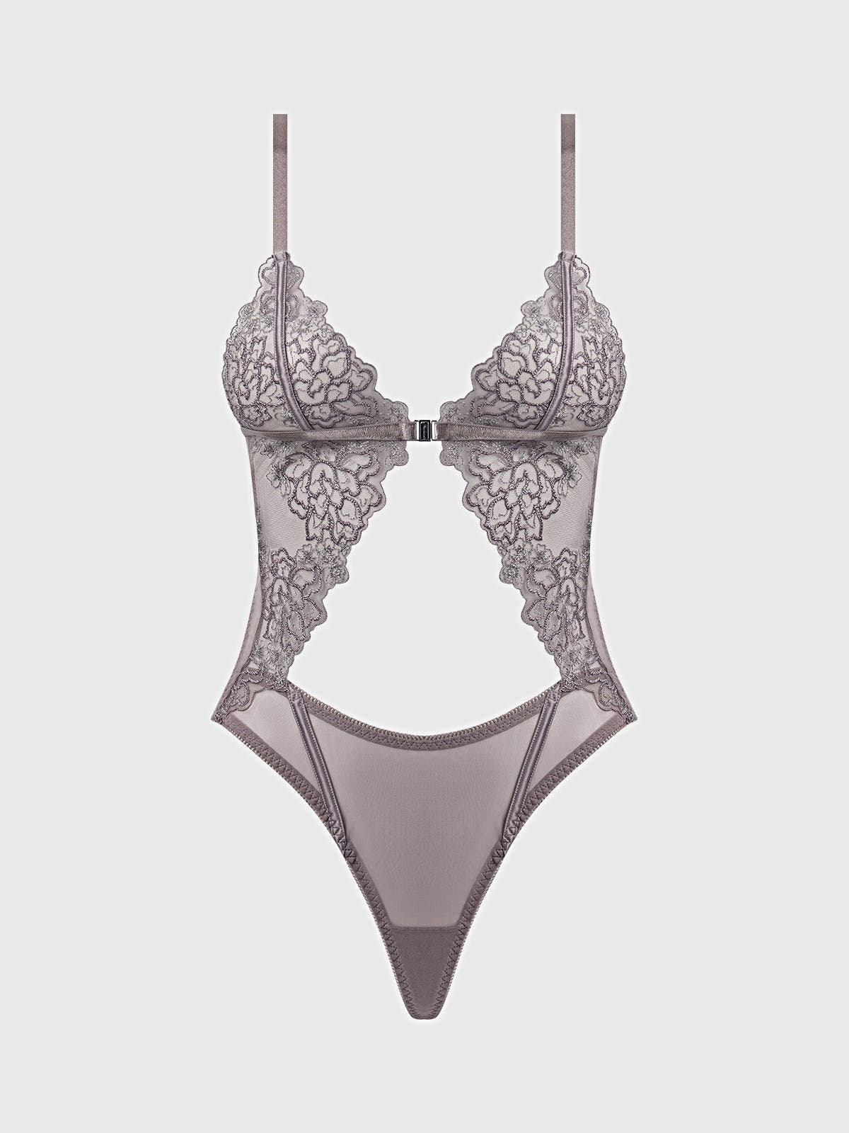 EDEN EMBROIDERED WIREFREE TEDDY -