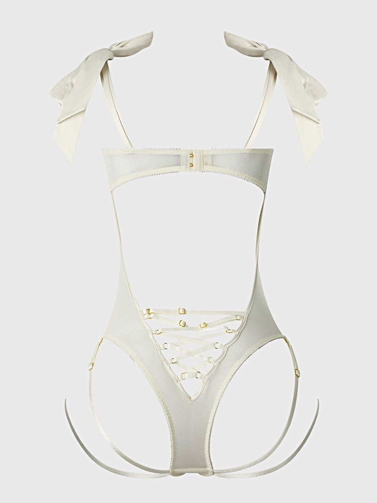 ROSALIE EMBROIDERED LACE TEDDY -
