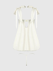 ROSALIE SATIN & EMBROIDERED LACE BABYDOLL & G-STRING SET -