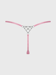 KRYSTAL RHINESTONE NET BACK G-STRING -