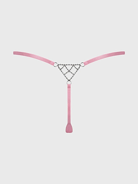 KRYSTAL RHINESTONE NET BACK G-STRING -