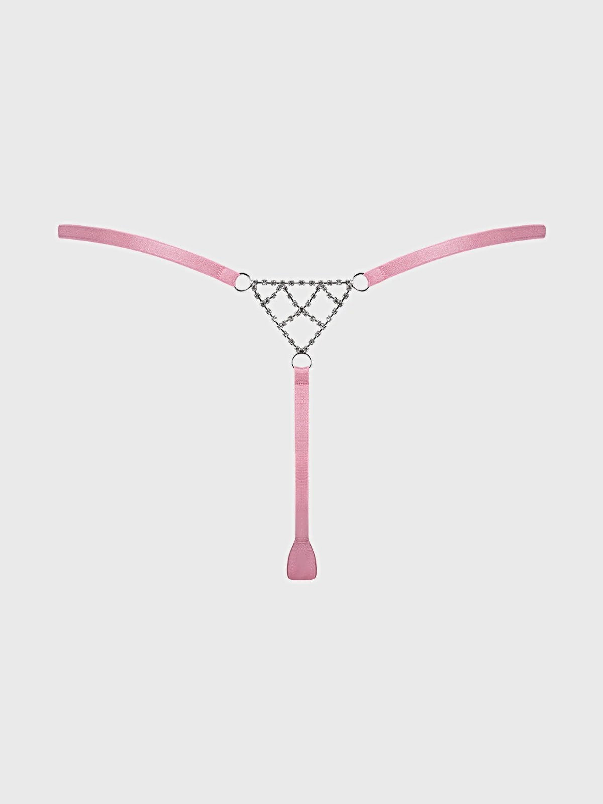 KRYSTAL RHINESTONE NET BACK G-STRING -